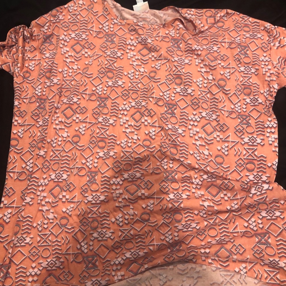 XL orange tribal print irma
